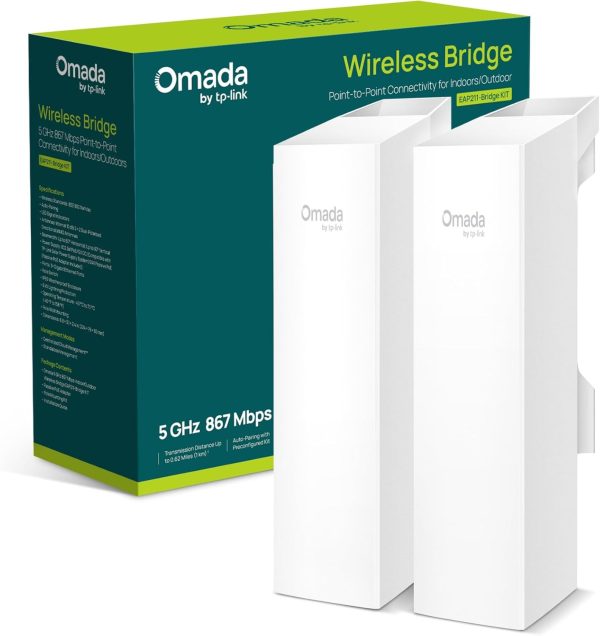 Access Point 5GHz 867Mbps Long-Range Indoor/Outdoor 7 dBi up to 1 km