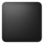 Ajax SOLO BUTTON (1-GANG/2-WAY) BLACK